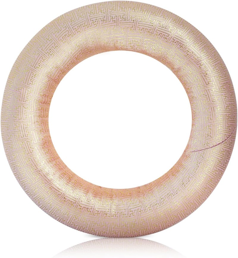 UPCEED Singing Bowl Cushion for Tibetan Singing Bowls, Handmade Silk Brocade Round Cushion Pillow for Sound Healing and Crystal Sound Bowls Accessories(DustyPink,6.7 Inch) - Image 1